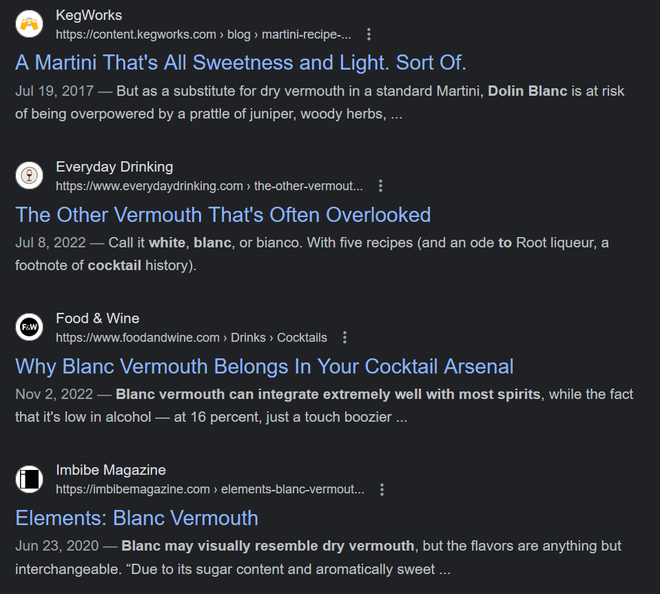 blanc vermouth martini traditional serp