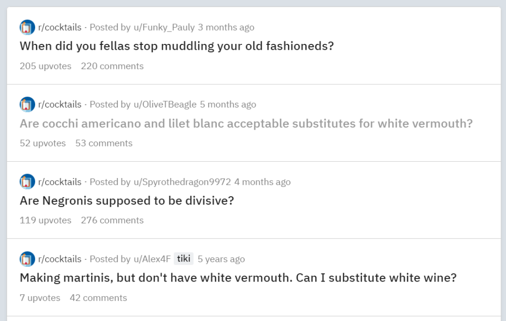 reddit search blanc vermouth martini